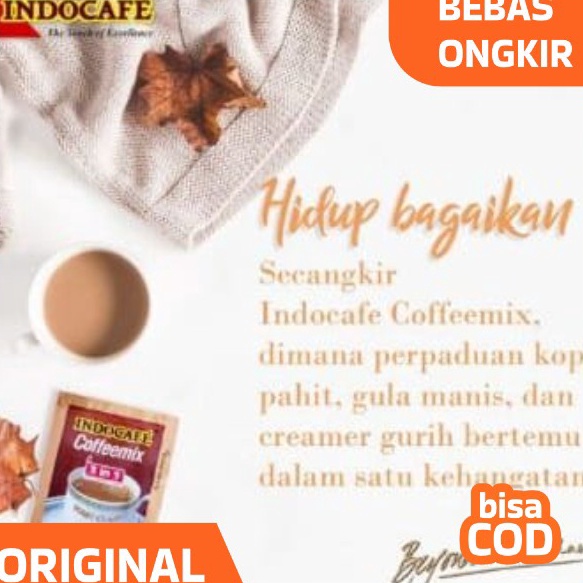 

COD NEWPRODUCT INDOCAFE COFFEMIX 3 IN 1 1X2gr