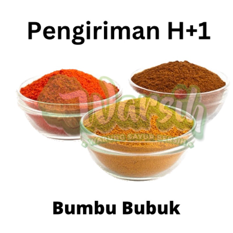 

WARSIH • BUMBU BUBUK (LADA, KETUMBAR, DLL)