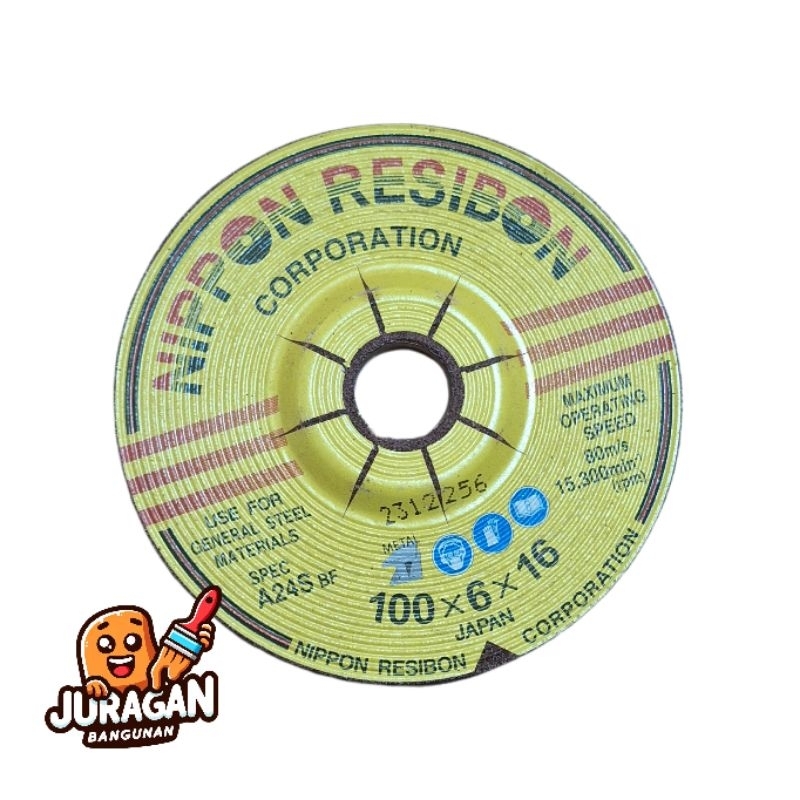 NIPPON RESIBON Batu Gerinda Poles | Mata Poles | Batu Asah | Gurinda Poles | Gerinda Asah | Canai As
