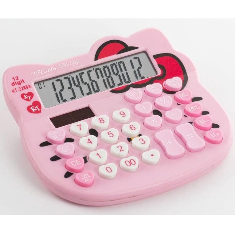 

Kalkulator HELLO KITTY pink 12digit calculator hellokitty KT2288 ART Z8J5