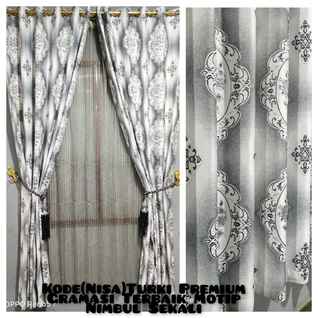GORDEN PINTU KAMAR KUALITAS PREMIUM TERBAIK MOTIF TURKI BAHAN TEBAL BORDIR TIMBUL MEWAH DAN ELEGAN