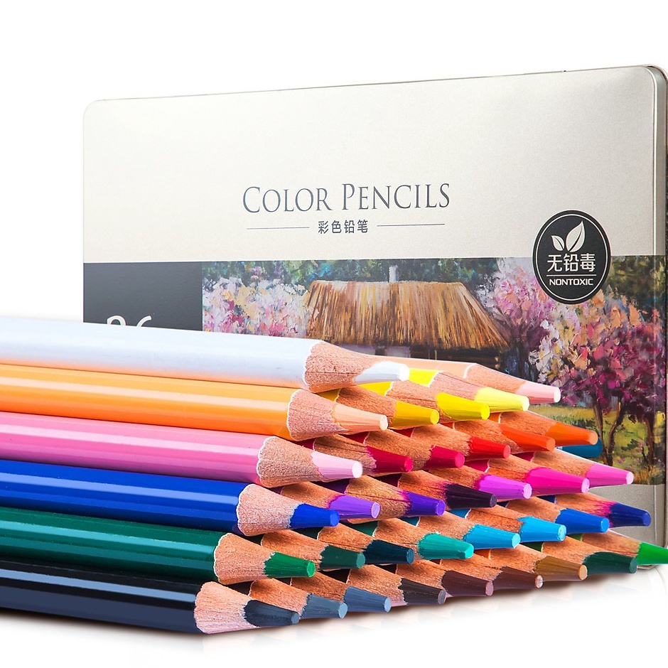 

Deli Highgrade Oil Pencil Color Pensil Warna Minyak 4872 Warna 6567 6568 ART Q4G9