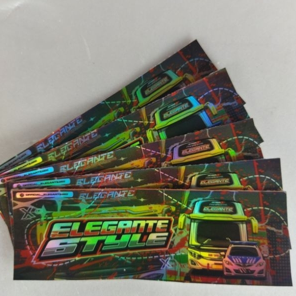 

stiker elegante style hologram 1 pcs