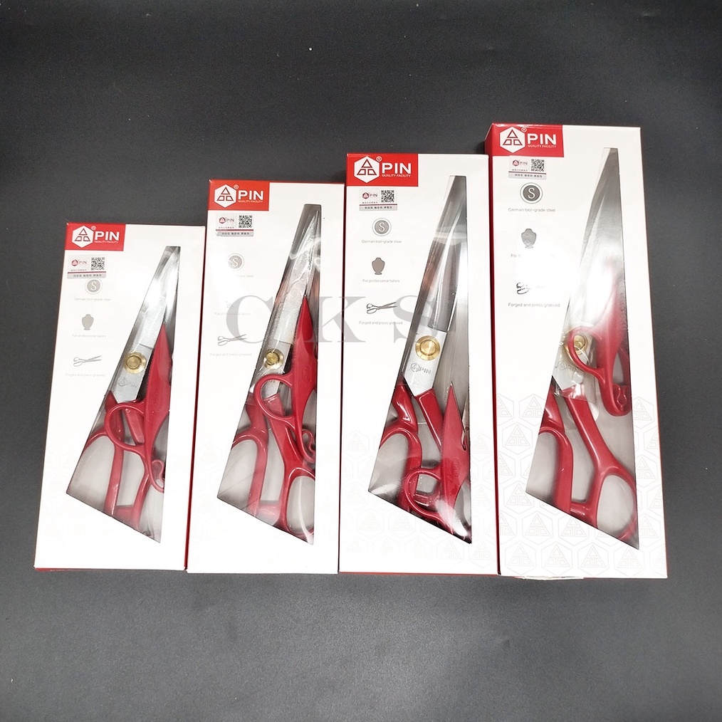 

Gunting bahan gunting potong bahan kain gunting pin tailor merah ART Z4J9