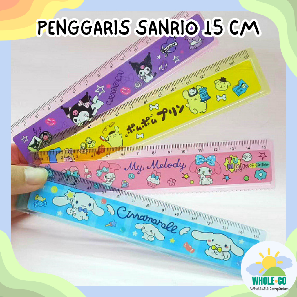 

Penggaris Sanrio Premium Panjang 15 cm Melody Kuromi Pom Pom Purin Unik Lucu Imut Termurah Grosir Cod