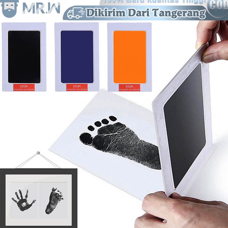 

Baby Handprint Footprint Ink PadBantalan Tinta Cap Telapak Kaki Bayi untuk memperingati ART X3A5