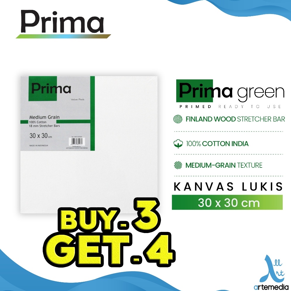 

Kanvas Lukis Prima Green 3x3cm Cotton Canvas ART G9P7