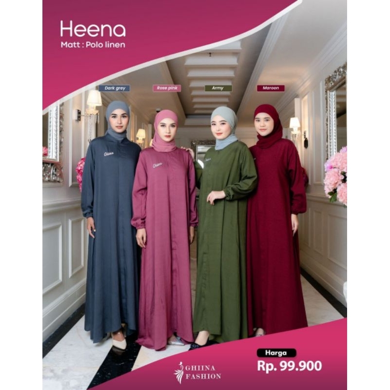 GAMIS POLOS HEENA DRESS GHINA FASHION