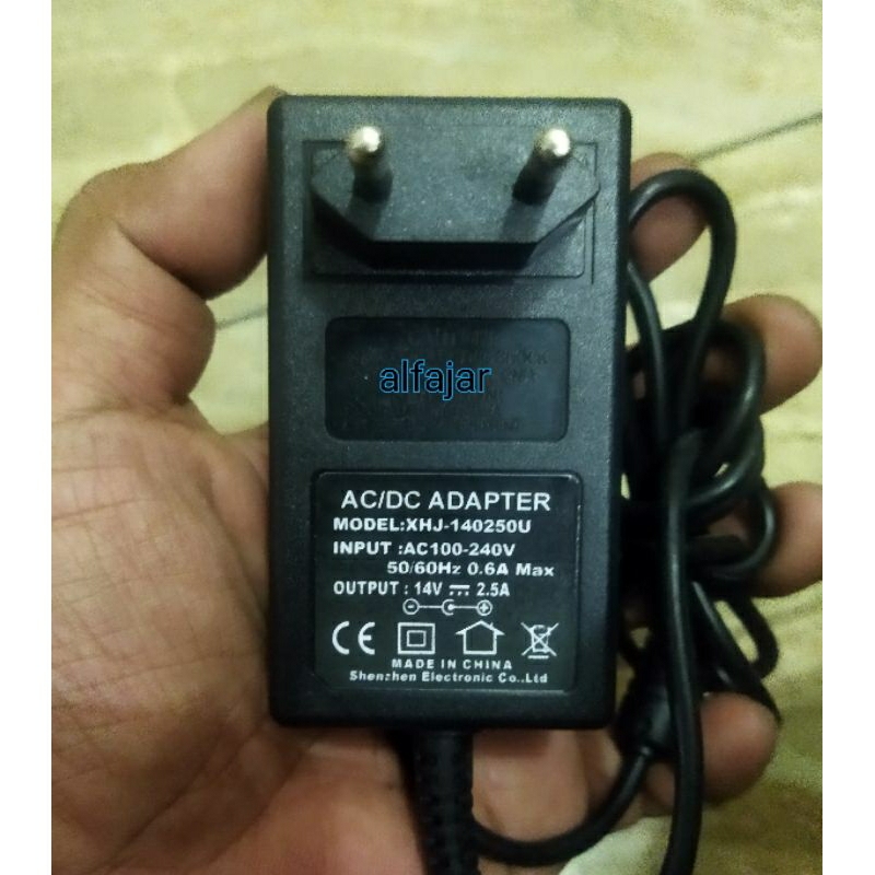 Adaptor Charger Speaker Soundbar XP-111B Model : XHJ-140250U DC 14V 2.5A