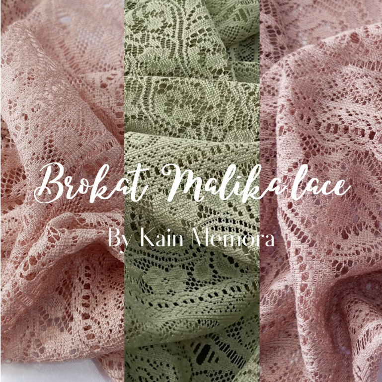 Kain Memora Kain Brokat Malika Lace Lebar 150 cm