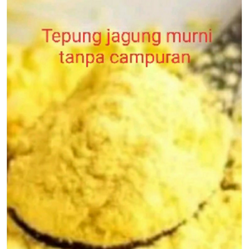 

tepung jagung murni tanpa campuran bahan baku nasi jagung.1 kg