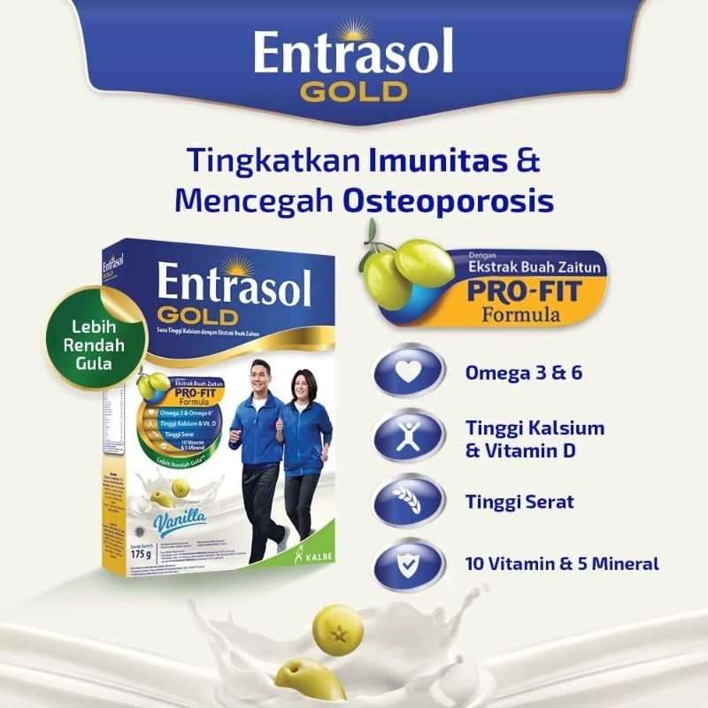 

ENTRASOL GOLD Susu Bubuk Nutrisi Dewasa Vanilla 580g