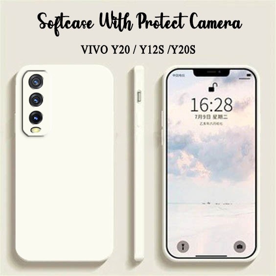BIG SALE Softcase Macaron Polos For Vivo Y20 Y12S Y20S - Case HP Vivo Y20 Y12S Y20S - Casing HP Vivo