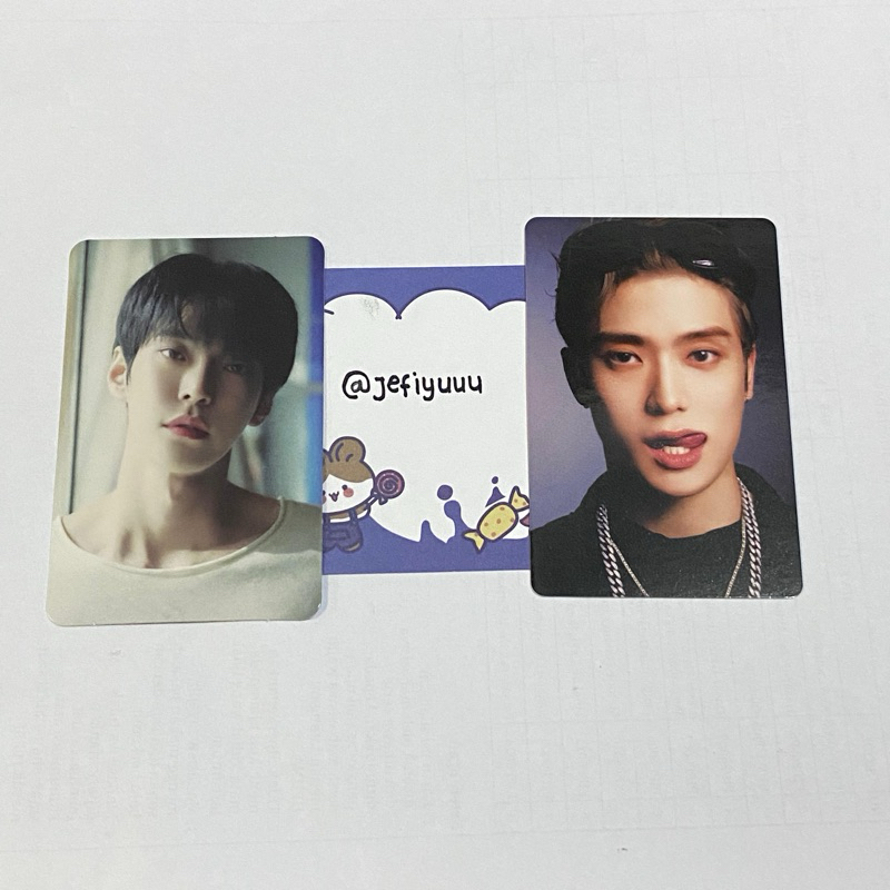 Photocard pc jaehyun ver 2 baddies smart album nct 127 pc doyoung perfume dojaejung nct 127 jaehyun 