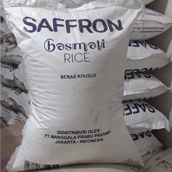 

Beras Basmati SAFFRON extra long basmati rice 4 KG kemasan repack