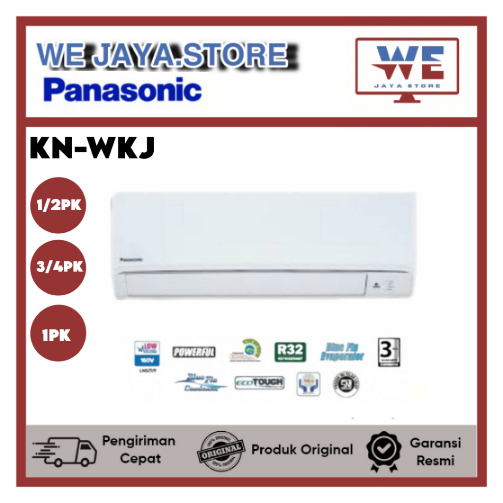 AC PANASONIC 1/2PK-1PK KN5WKJ/KN7WKJ/KN9WKJ TIDAK ION LOWWATT