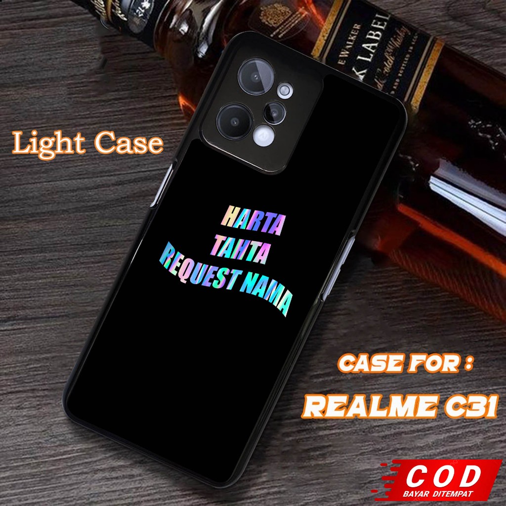 LIGHT CASE Case Realme C31 Terbaru Fashion Case Harta Tahta Casing Hp Case Murah Softcase Hardcase P