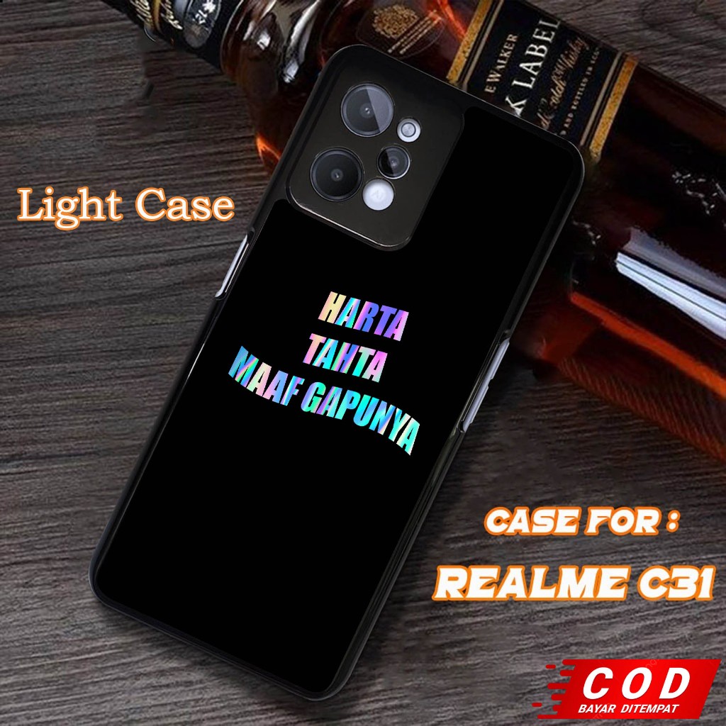 LIGHT CASE Case Relame C31 Terbaru Fashion Case Harta Tahta 2 Casing Hp Case Murah Softcase Hardcase