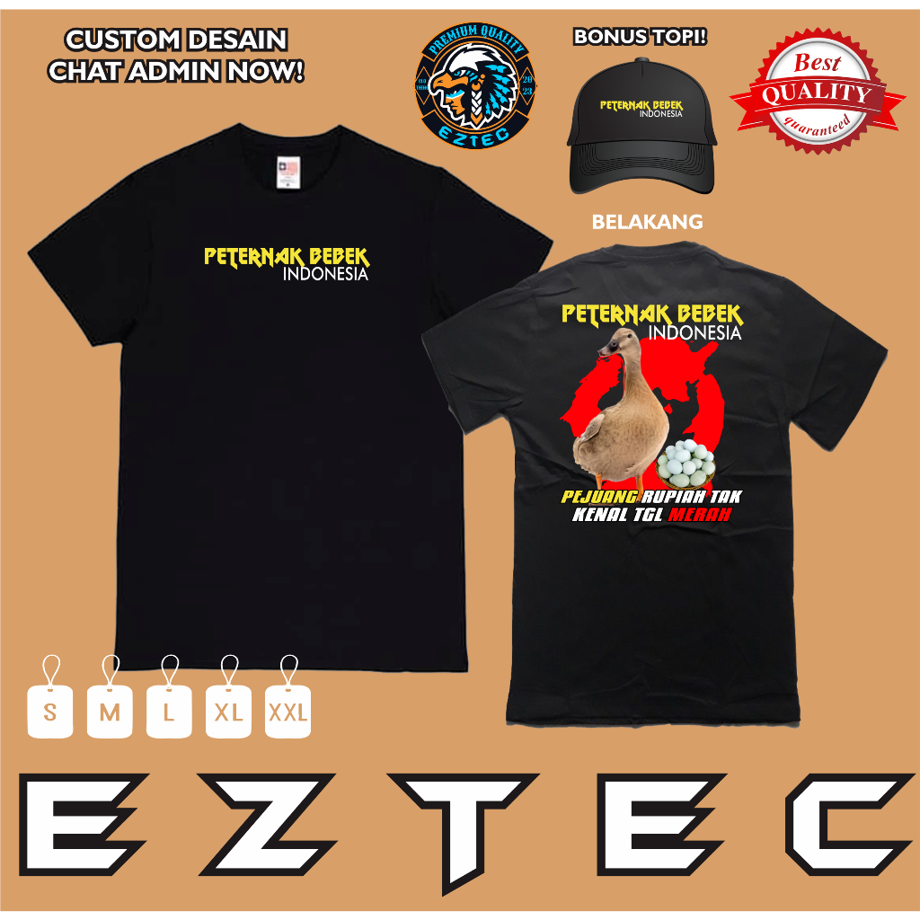 KAOS PETERNAK BEBEK INDONESIA PEJUANG RUPIAH TAK KENAL TANGGAL MERAH DESAIN KAOS KATA KATA KEREN REA
