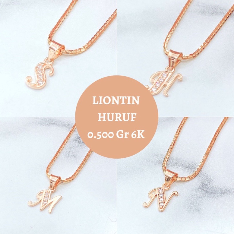 ART Y74H Liontin Emas Huruf 5 Gr