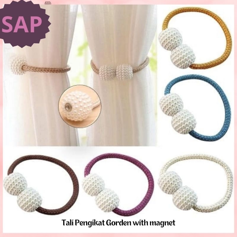 pengikat tali gorden jendela pintu dekorasi rumah hiasan unik Tirai Gliter Pelangi Dekorasi Jendela