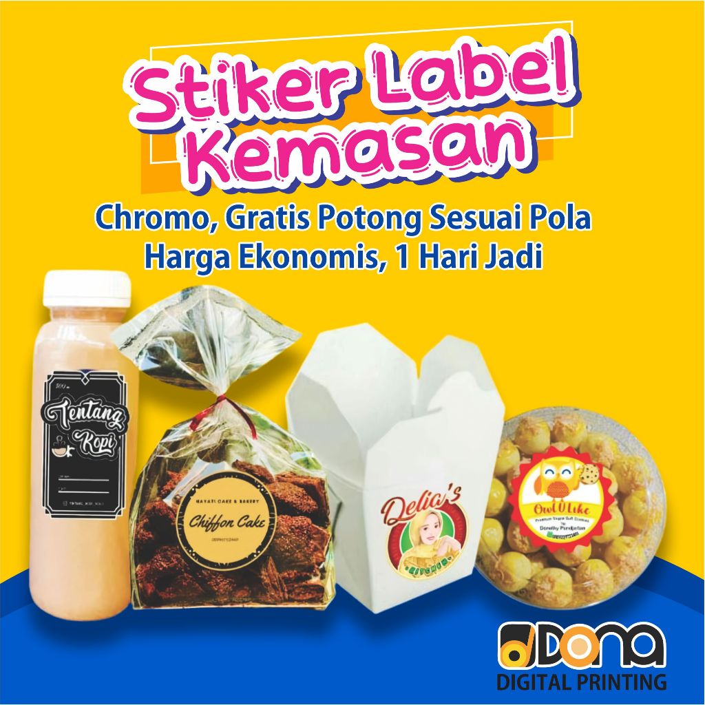 

Stiker Label Kemasan Chromo