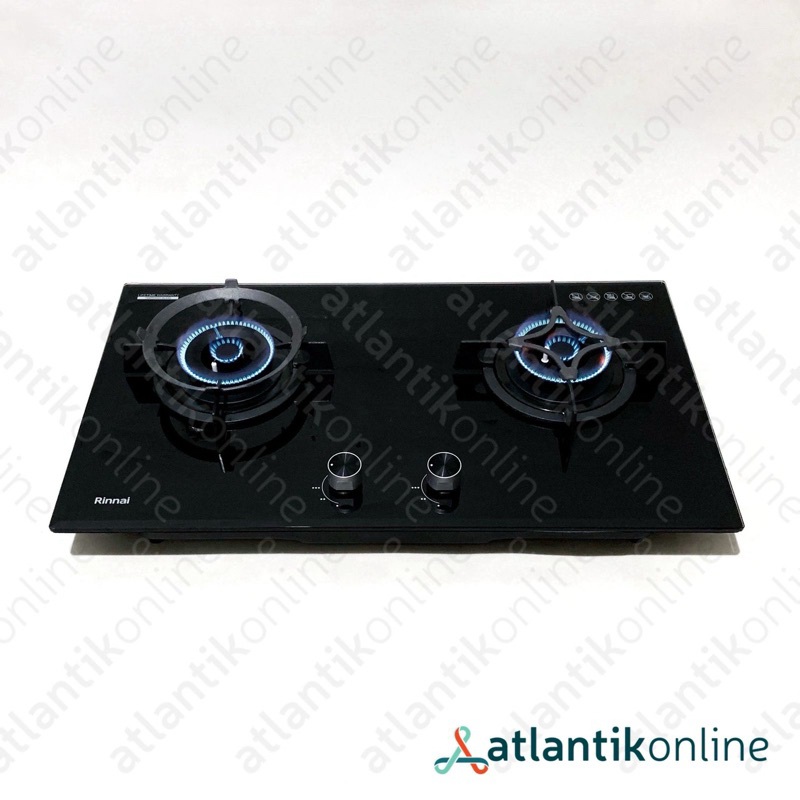 Kompor gas tanam built-in gas hob 2 tungku RINNAI RB-782G(B) RB782GB