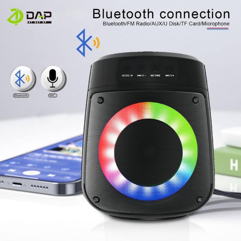 DAP SPEAKER BLUETOOTH D-VY10 KARAOKE FREE MIC - 4 INCHI DEEP BASS STEREO