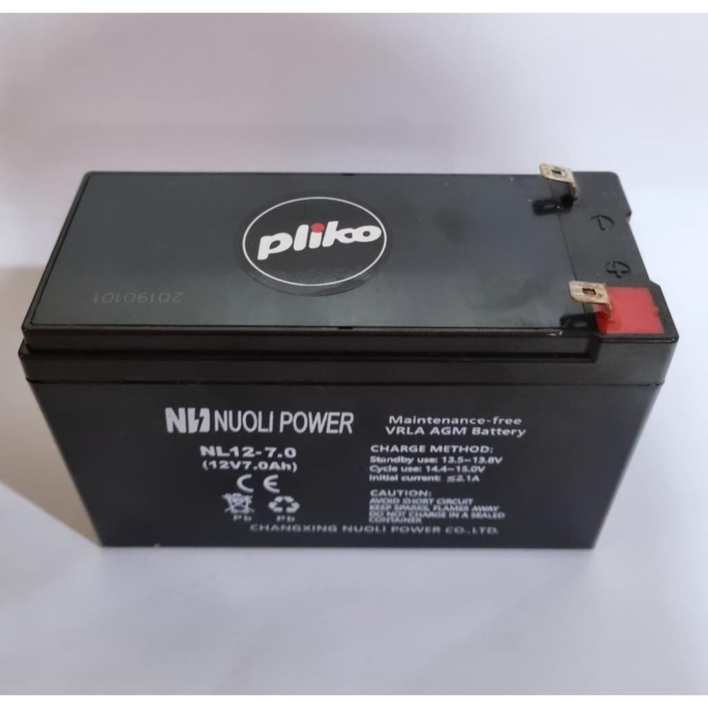 Aki Accu Batre Baterai Pompa hama mainan mobil Elektrik 12V 7 AH nuoli power pliko Bekas