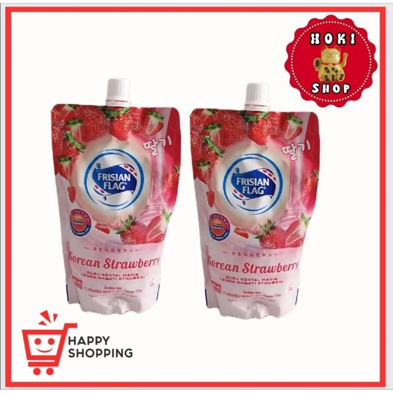 

Susu Frisian Flag Korean Strawberry Pouch 260gr / Frisian Flag Strawberry/ Kental Manis Korean Strawberry