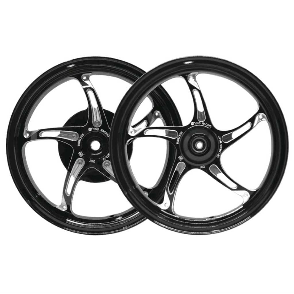 Velg Vnd NewSpeed Beat/Vario110/Scoopy Ring 14/Spacy Ring 14/genio Ring 14 orange merah hitam biru c