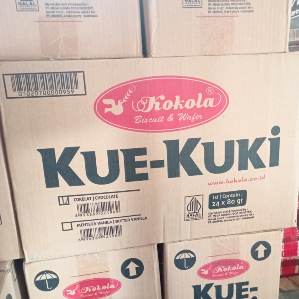 

KOKOLA KUE KUKI ISI 24 BOX 80 GRAM KARTON - Kokola Kue Kuki/Kue Kuki Cokelat/Kue Kuki Vanilla/Kukis Rasa Cokelat/Kukis Rasa Vanilla/Kue Kukis 80 Gram/Kue Bingkisan/Kue Asul Asul