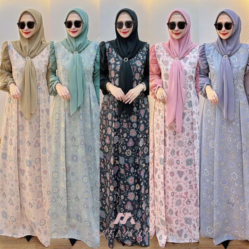 Baju Gamis a nafla Dress by HMF Luxury