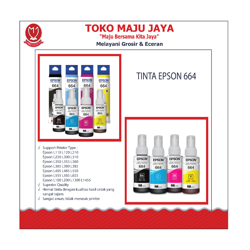 TINTA EPSON 664 ORI