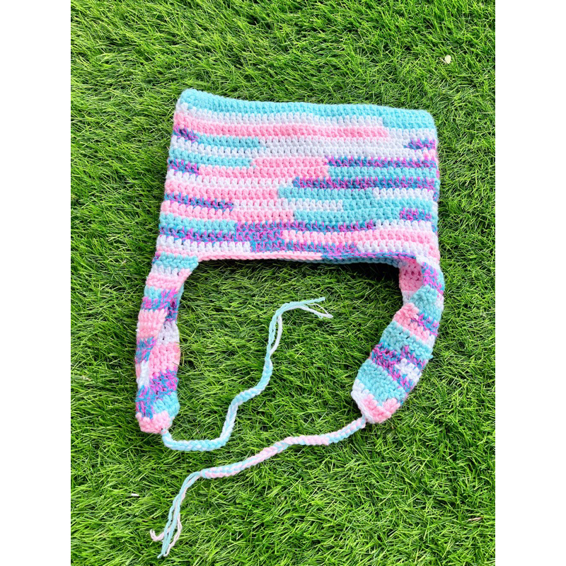 Ear Cat Beanie Stripped