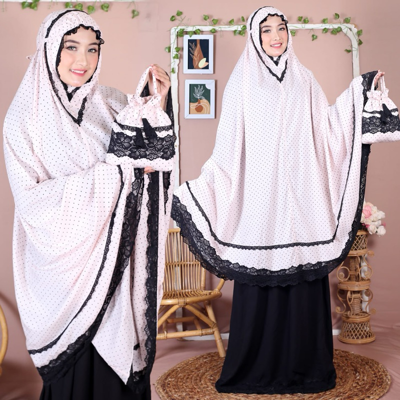 Mukena Polkadot