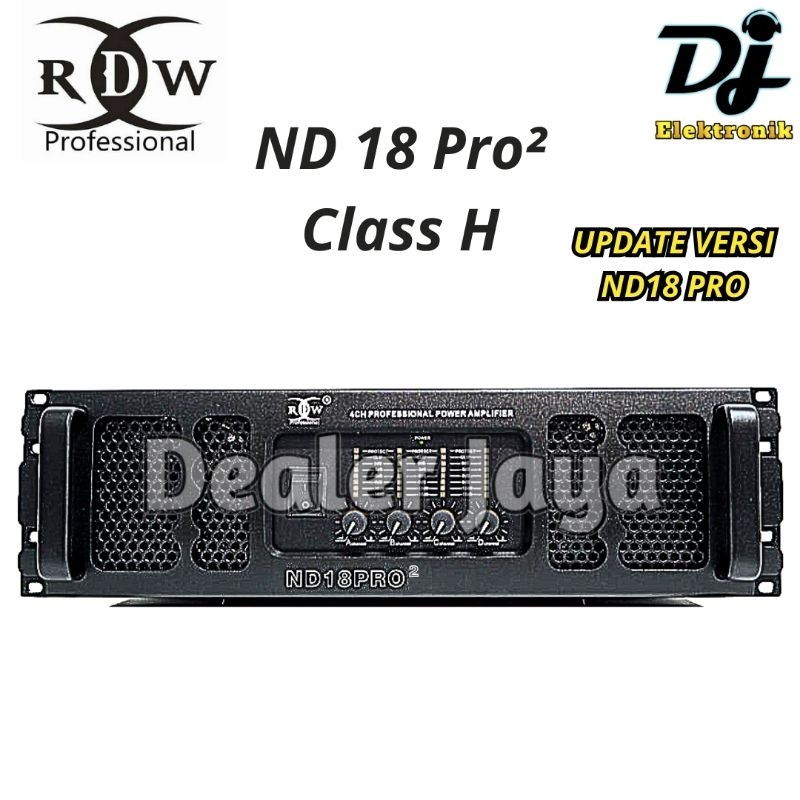 Power Amplifier RDW ND 18 PRO / ND18 PRO / ND 18PRO² Gen 2 Class H - 4 channel
