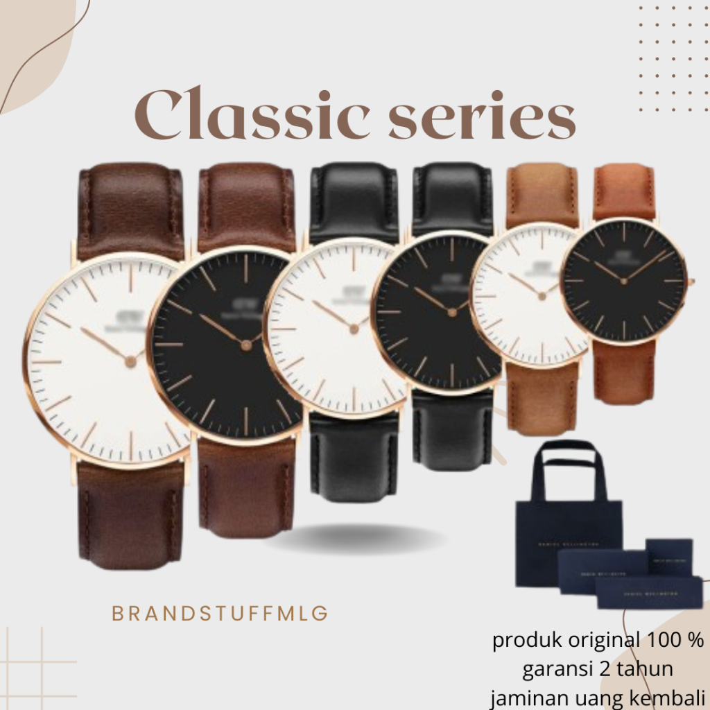 Jam Daniel Wellington Classic Black [100% ORIGINAL] JAM TANGAN PRIA