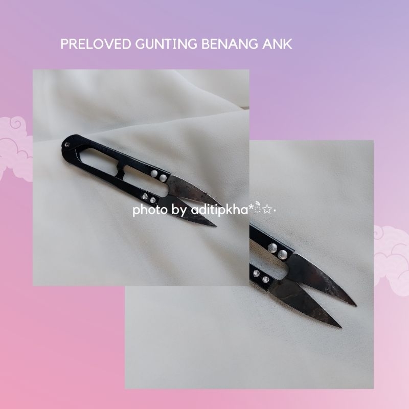 

Preloved Gunting benang card benang ring gantungan pulpen sketsa