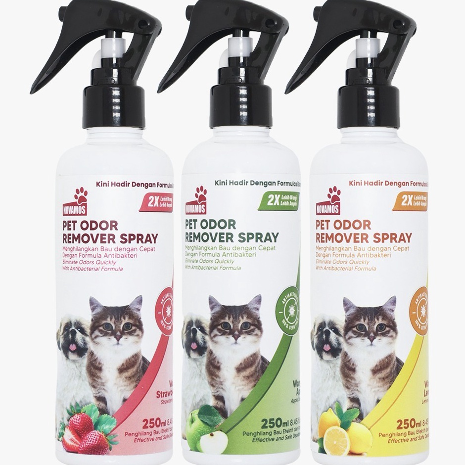 ART T7G7 NOVAMOS Penghilang Bau Kotoran Kucing dan Anjing Paket All Varian  Pet Odor Remover Spray P