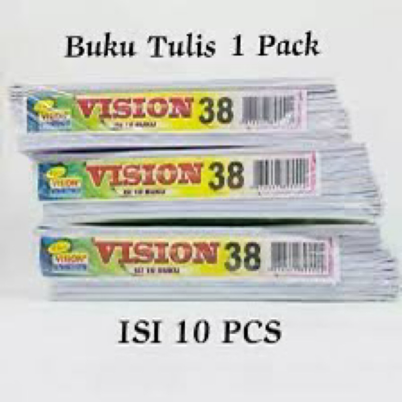 

Buku Tulis Vision isi 38 Lembar ( 1 pack isi 10 pcs )
