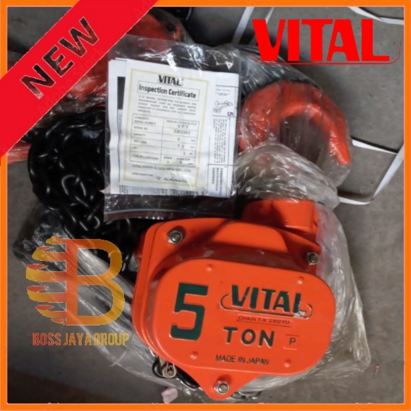 Chain block 5ton x 3metwr vital made in japan