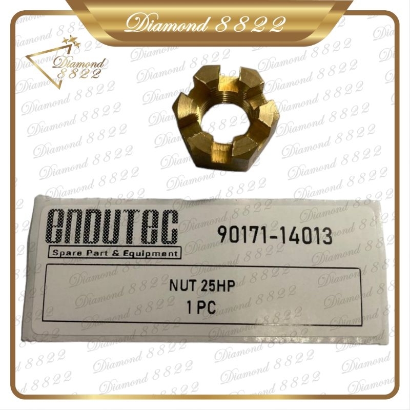 NUT 25HP 90171-14013 SPAREPART MESIN TEMPEL OUTBOARD UNTUK MESIN KAPAL/BOAT