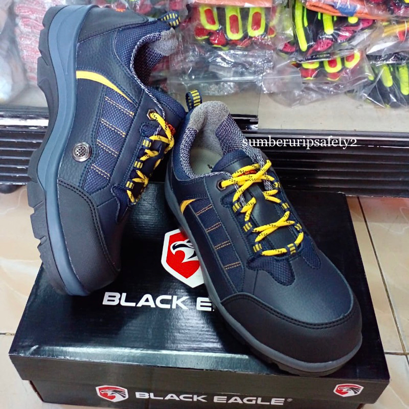 Safety Shoes Sepatu Black Eagle VC-605 Navy Original