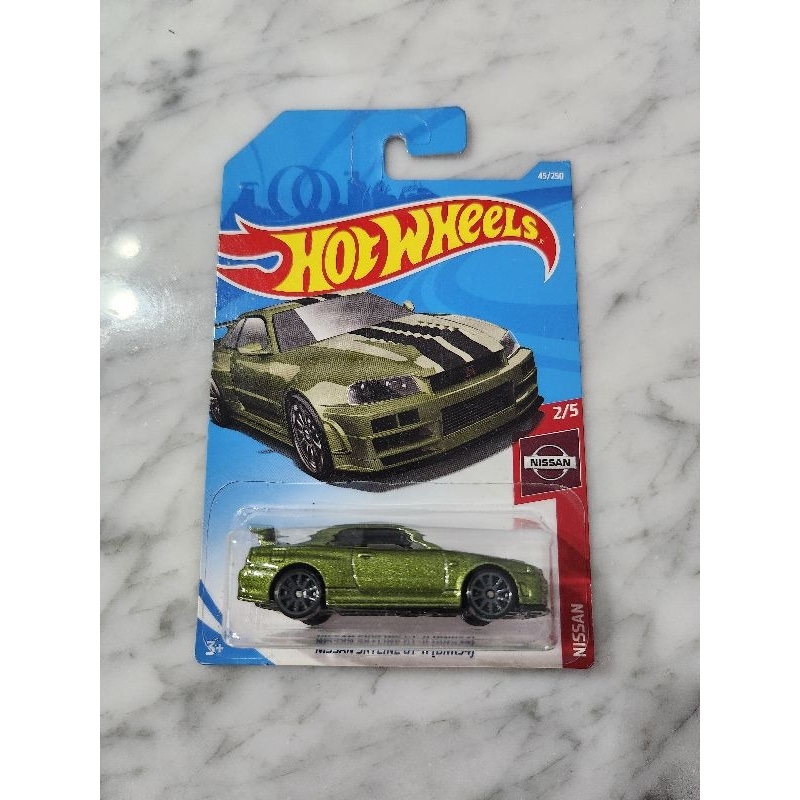 Hot Wheels Nissan Skyline GTR R34 Hijau