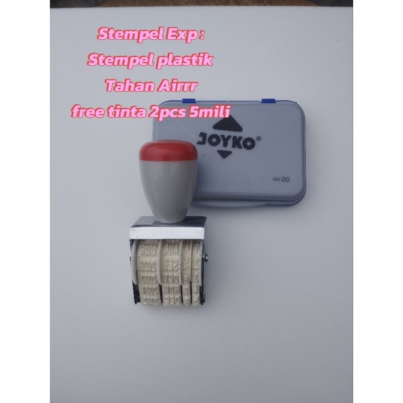 

stempel permanen,tanggal,bulan,tahun / stempel plastik ( tahan air )