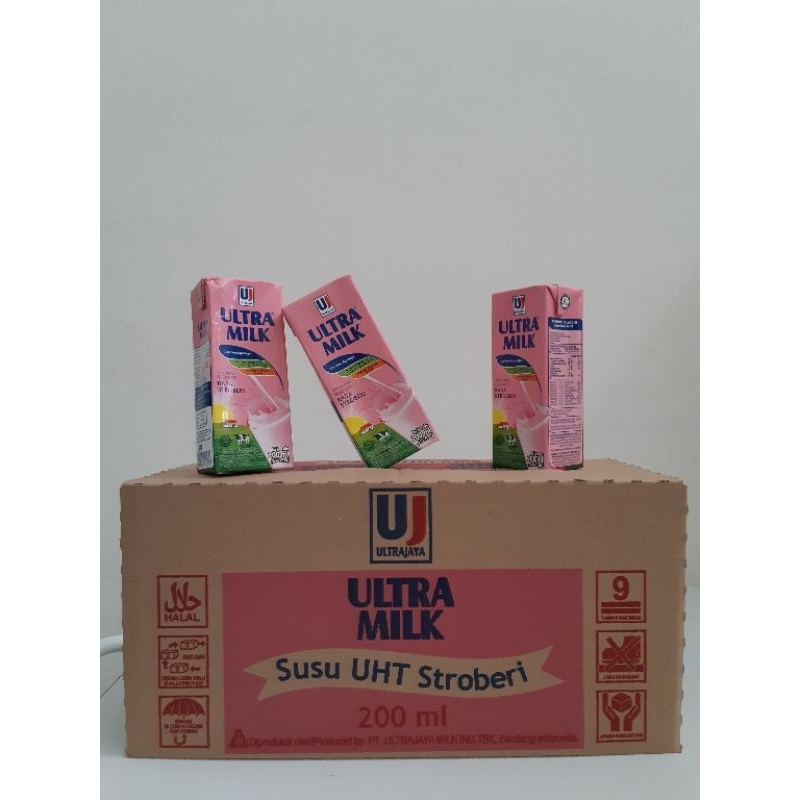 

ULTRA MILK RASA STROBERI 200ml