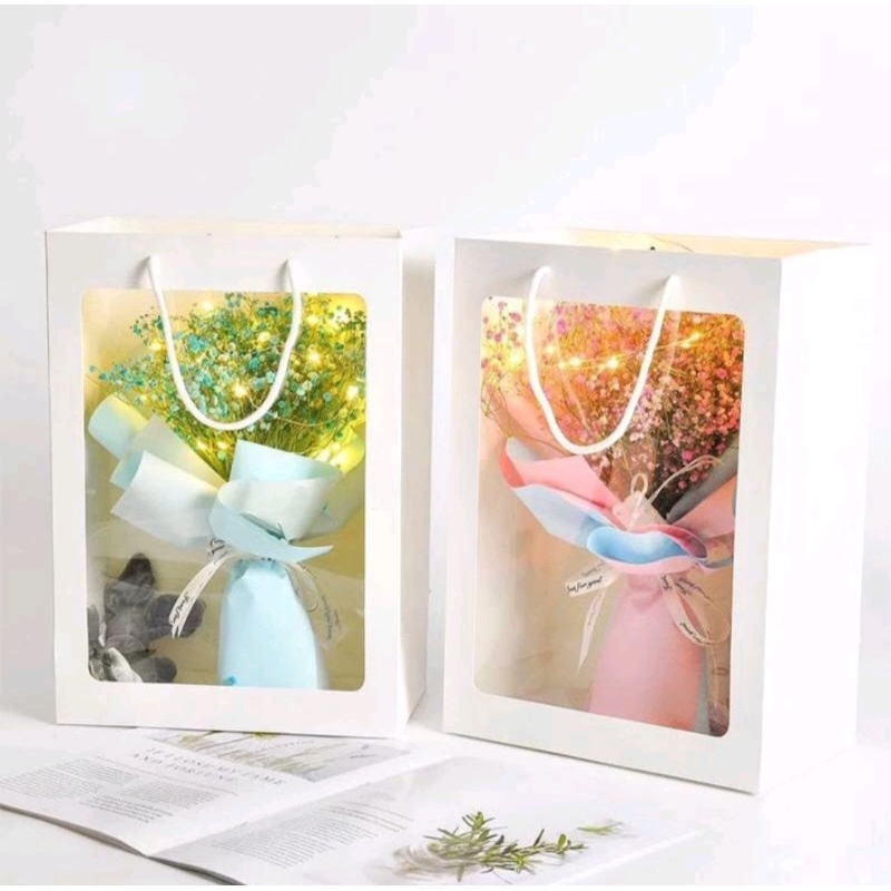 ( READY ) PAPER BAG FLOWER BOUQUET MINI | PAPER BAG MIKA