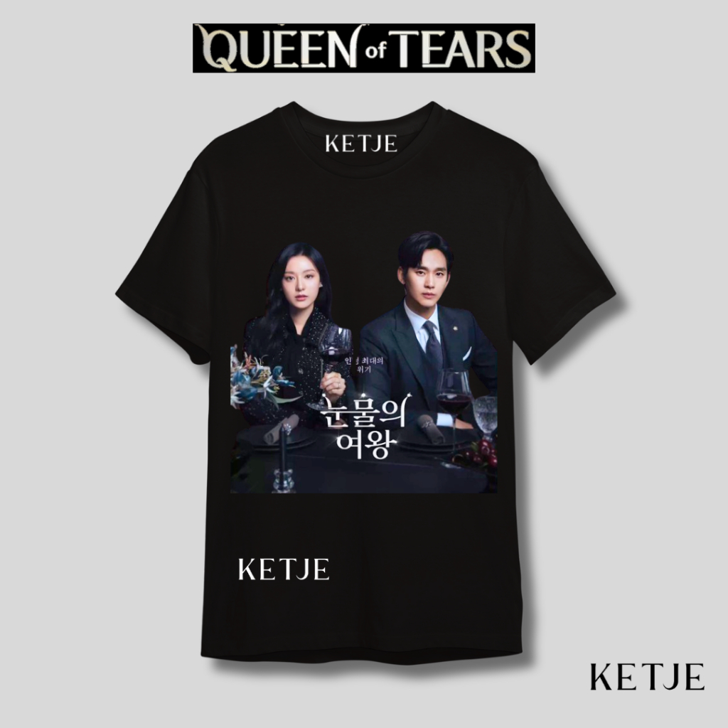 Kaos Baju Kdrama Korea Queen of Tears / Kaos Baju Kim Soo Hyun Baek Hyun Woo Kim Ji Won Hong Hae In 