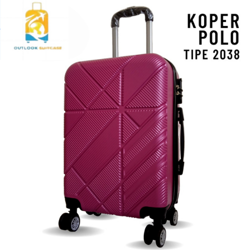 Koper_ku.id - Koper 24 Inch Polo Fans Type 2038 Hello Kitty Merah Mawar Koper Umroh Koper Travel Tas